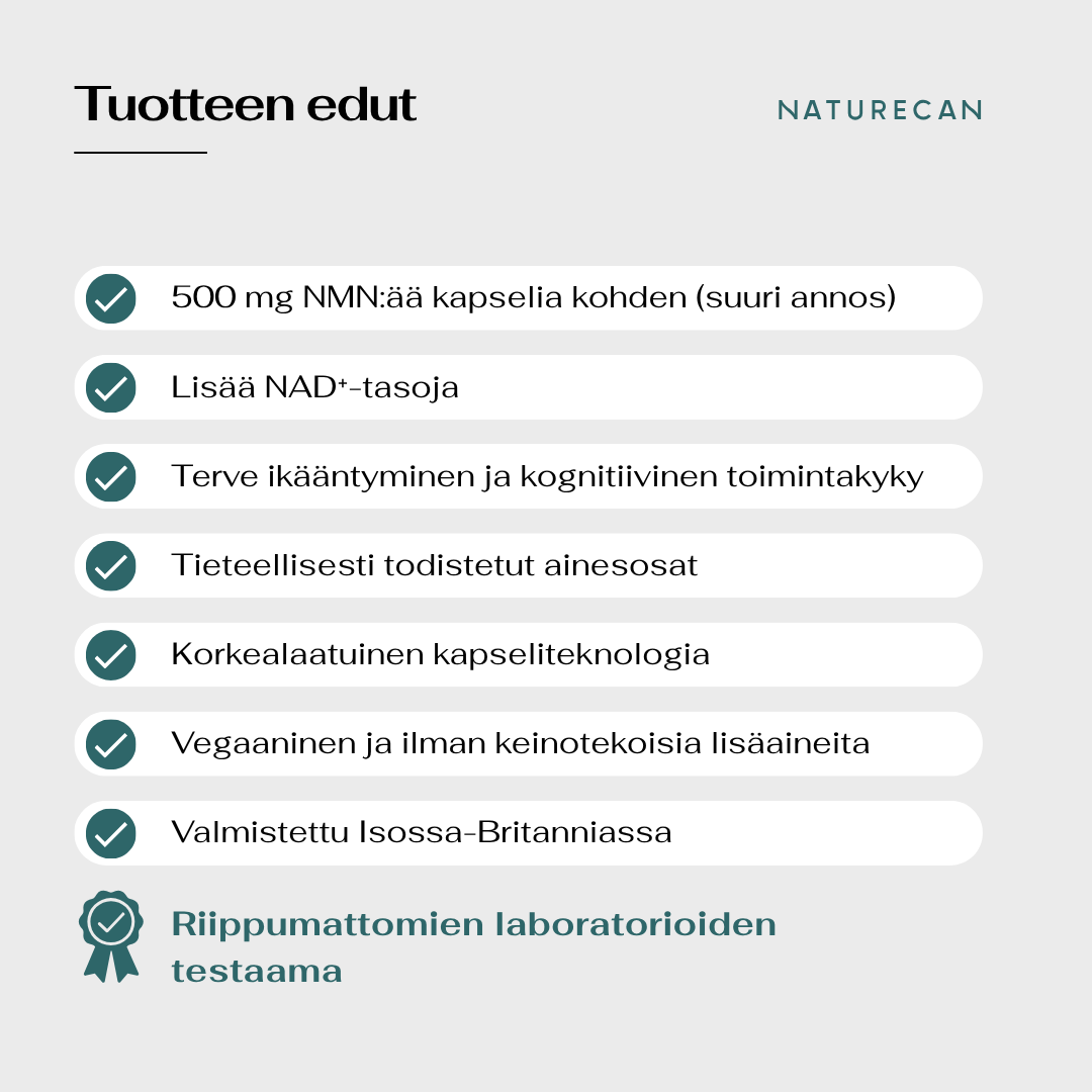 nmn tuotteen edut