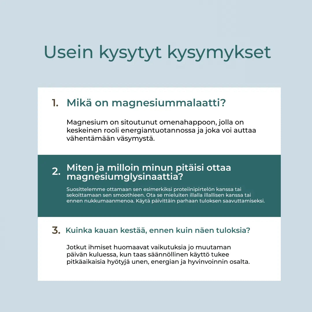 Magnesium faq