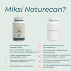 Miksi naturecanin NAC Lisäravinne