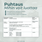 Kreatiinimonohydraatti puhtaus ja laatu