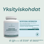 Kreatiinimonohydraatti yksityiskohdat