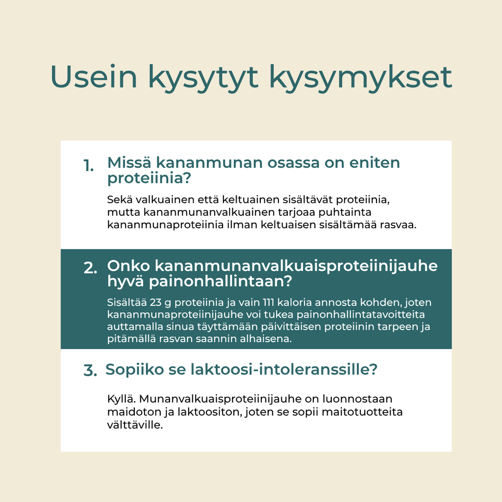 Valkuaisjauhe faq