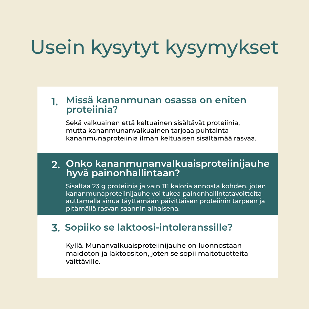 Valkuaisjauhe faq