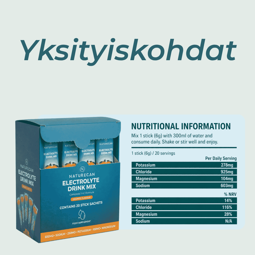 elektrolyyttijuoma yksityiskohdat