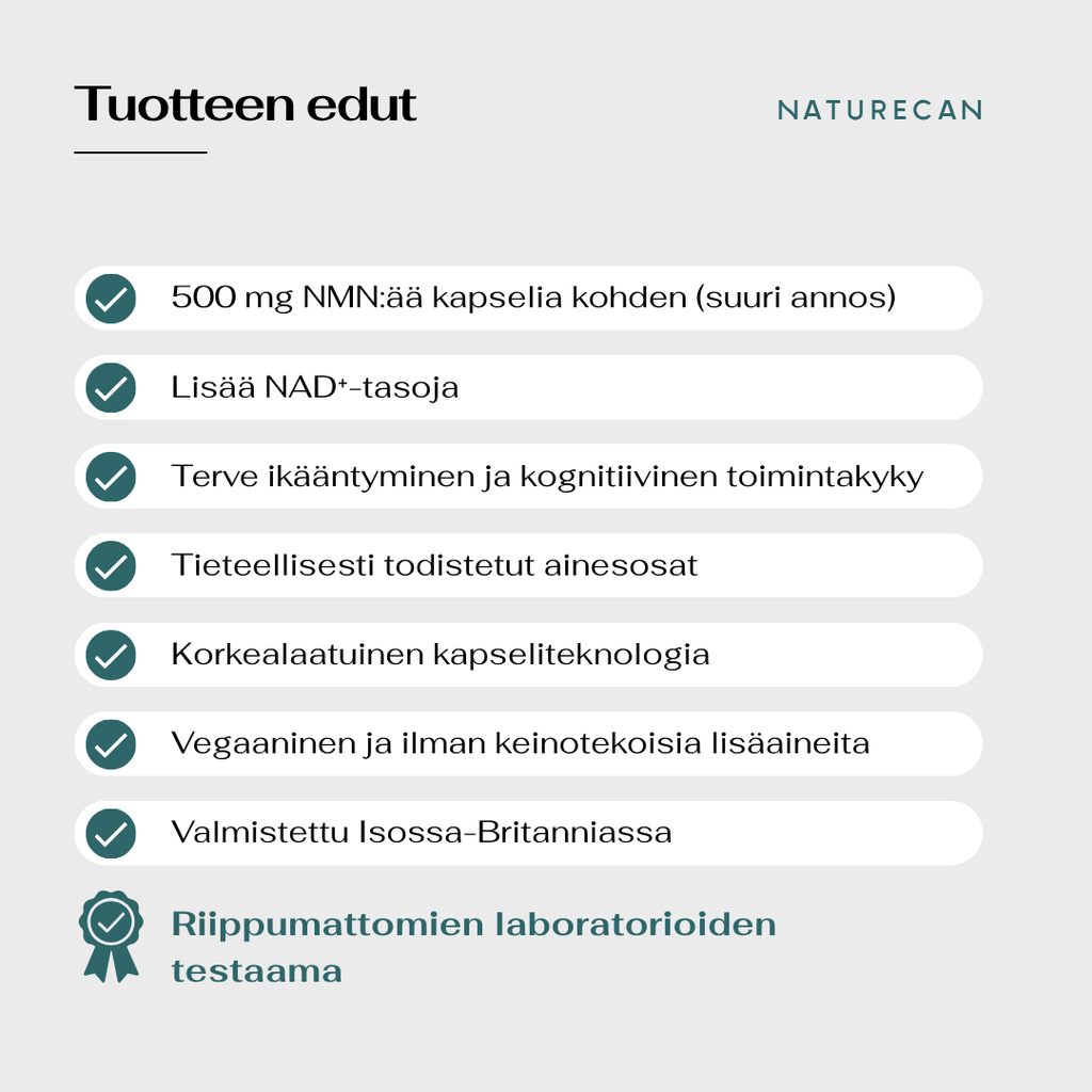 nmn tuotteen edut