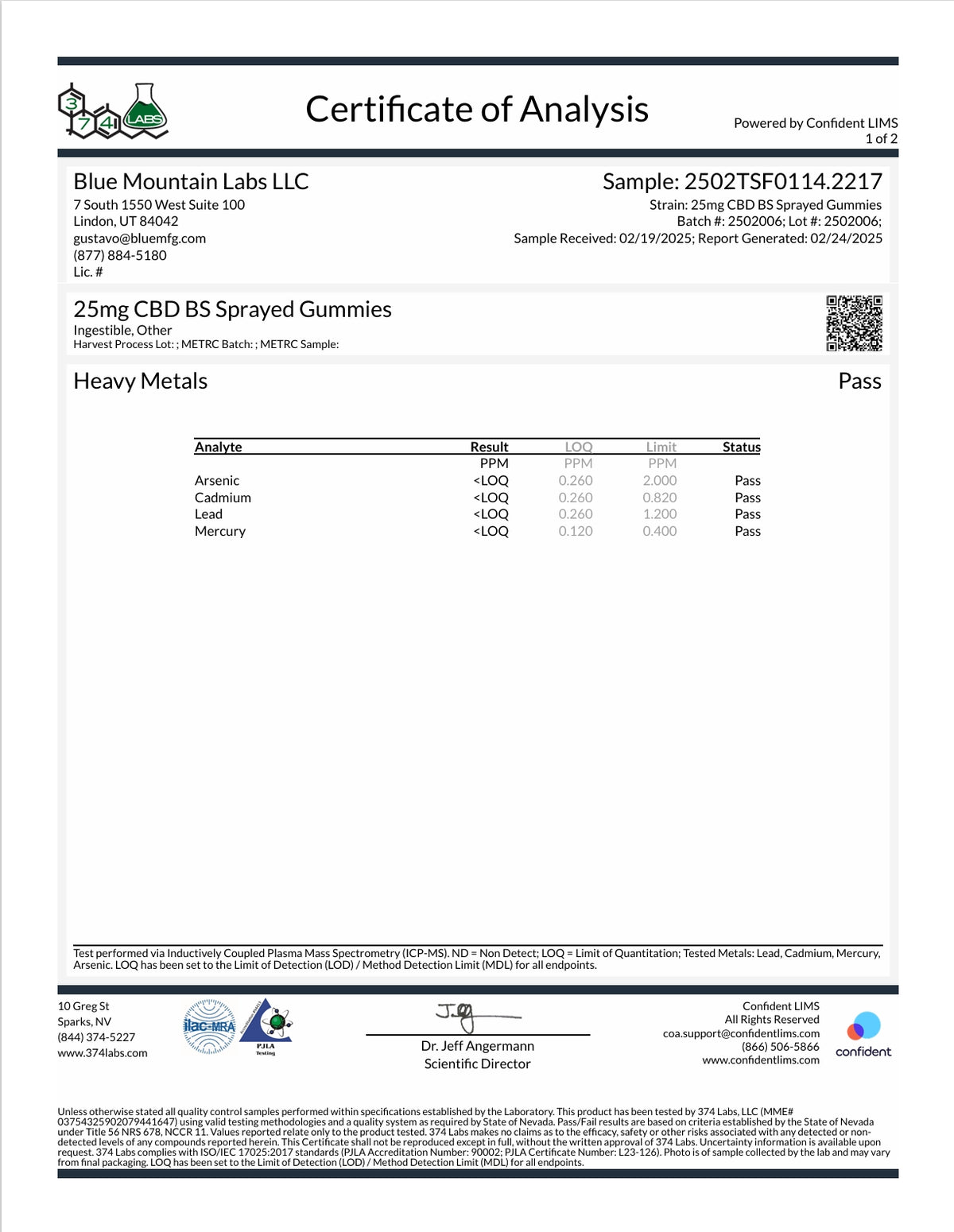 Analyysitodistus 1