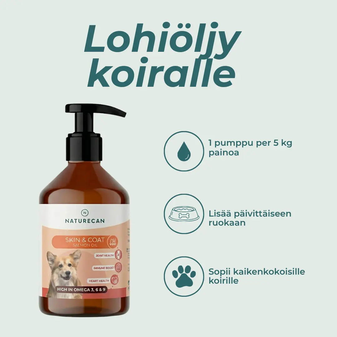 Lohiöljy koiralle - Omega-3