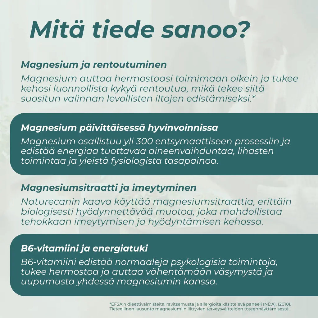 Magnesium tutkimus